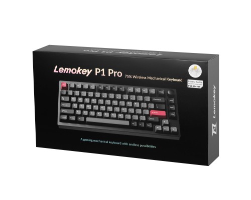 Клавіатура Lemokey P1 Pro Super Banana RGB Wireless/Bluetooth/USB Carbon Black (P1P-M4-UA)