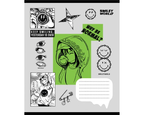 Зошит Yes Smiley World Anime А5 60 аркушів лінія (767657)