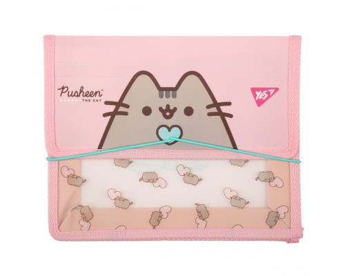 Папка для зошитів Yes пластикова на резинці В5 Pusheen (492306)