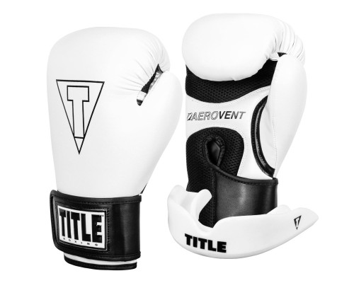 Боксерські рукавички Title Boxing Vegan Gloves White/Black 8 oz (VGFBG 8 oz WH/BK)
