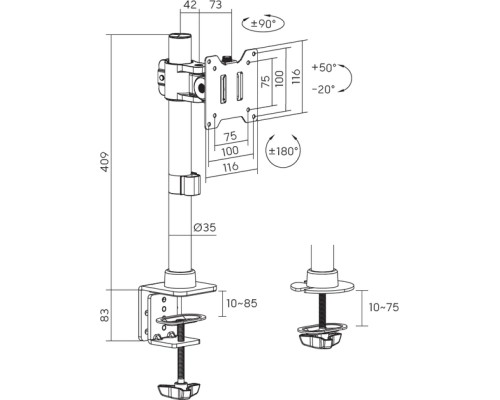 Кронштейн OfficePro MA100B
