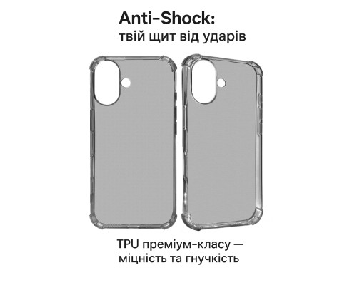 Чохол до мобільного телефона BeCover Anti-Shock Apple iPhone 17 Grey (713794)