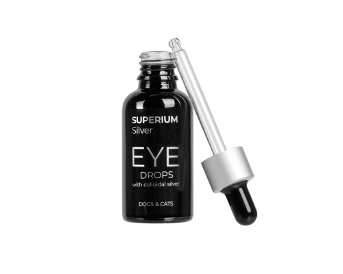 Краплі для тварин Superium Сільвер очні з колоїдним сріблом для котів та собак 30 мл (9101)