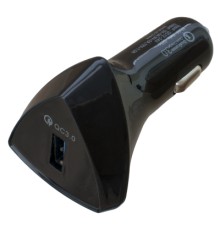 Зарядний пристрій Patron USB QC3.0 3A black (PN-QC3-CAR-B)