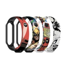 Ремінець до фітнес браслета Armorstandart комплект 4шт Xiaomi Mi Band 7/6/5 Superhero (ARM59728)