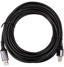 Дата кабель USB AM to RJ45 Ethernet 7.5m CAT6 UTP PowerPlant (CA915019)
