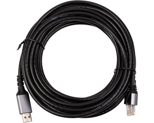 Дата кабель USB AM to RJ45 Ethernet 7.5m CAT6 UTP PowerPlant (CA915019)
