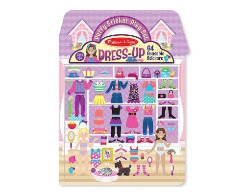 Набір для творчості Melissa&Doug Объемные многоразовые наклейки 