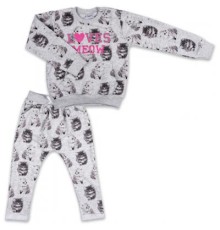 Набір дитячого одягу Breeze кофта та штани сірий меланж (7874-80G-gray)