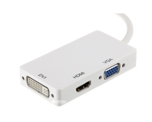 Порт-реплікатор PowerPlant mini Display Port — HDMI, DVI, VGA (3 в 1) (CA910946)