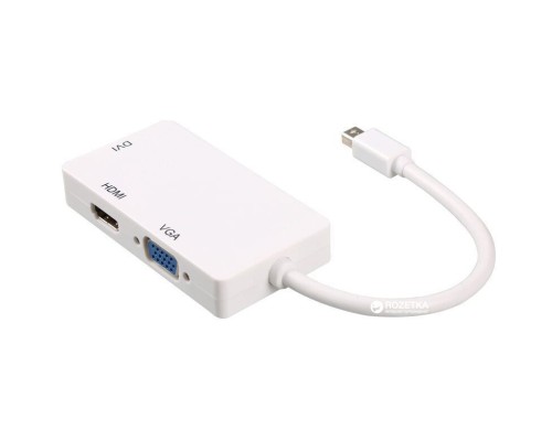 Порт-реплікатор PowerPlant mini Display Port — HDMI, DVI, VGA (3 в 1) (CA910946)