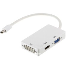 Порт-реплікатор PowerPlant mini Display Port — HDMI, DVI, VGA (3 в 1) (CA910946)