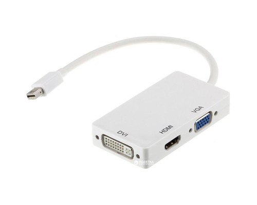 Порт-реплікатор PowerPlant mini Display Port — HDMI, DVI, VGA (3 в 1) (CA910946)