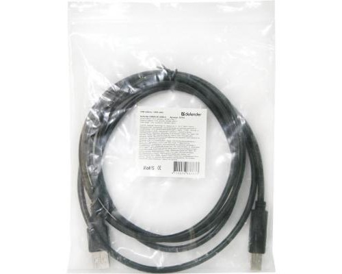 Кабель для принтера USB 2.0 AM/BM 1.8m Defender (83763)