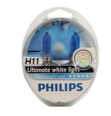Автолампа Philips H11 Diamond Vision, 5000K, 2шт (12362DVS2)