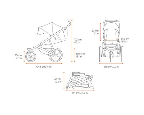 Коляска Thule Urban Glide 2 Mars (TH10101925)