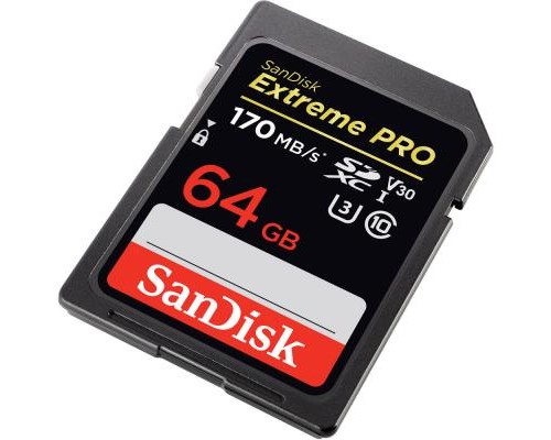 Карта пам'яті SanDisk 64GB SDXC class 10 V30 UHS-I U3 Extreme Pro (SDSDXXY-064G-GN4IN)