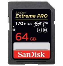 Карта пам'яті SanDisk 64GB SDXC class 10 V30 UHS-I U3 Extreme Pro (SDSDXXY-064G-GN4IN)