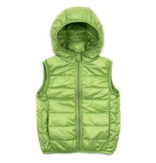 Жилет дитячий Kurt пуховий з капюшоном (V-HT-580T-92-green)