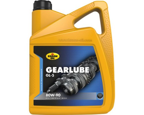 Трансмісійна олива Kroon-Oil GEARLUBE GL-5 80W-90 5л (KL 01325)