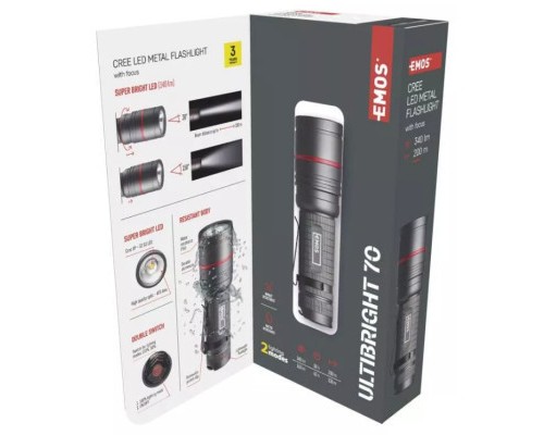 Ліхтар EMOS P3170 340Lm 3AAA Metal (P3170)