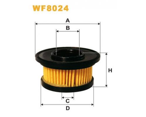 Фільтр паливний Wixfiltron WF8024