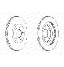 Гальмівний диск FERODO DDF1399