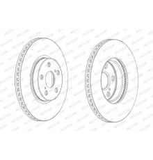 Гальмівний диск FERODO DDF1865C