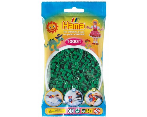 Набір для творчості Hama зелених намистин, 1000 шт термомозаіка (207-10)