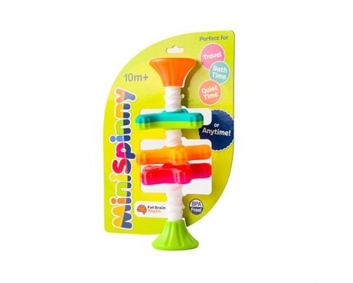 Розвиваюча іграшка Fat Brain Toys Пірамідка-спиннер тактильна MiniSpinny (F134ML)