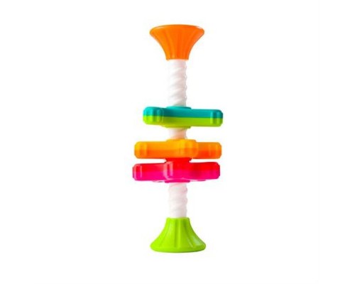 Розвиваюча іграшка Fat Brain Toys Пірамідка-спиннер тактильна MiniSpinny (F134ML)