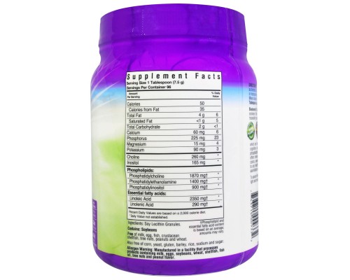Амінокислота Bluebonnet Nutrition Гранули лецитину, Super Earth, 25.4 унцій (720 гр) (BLB-00933) 