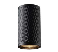 Світильник точковий Videx під лампу GU10 SPF02A накладний чорна призма (VL-SPF02A-BP)