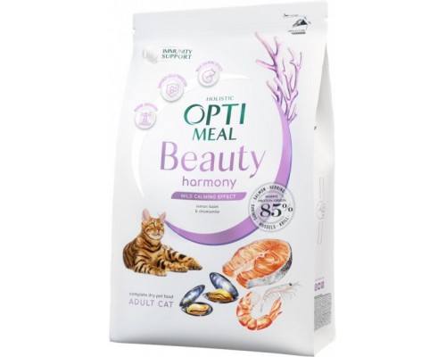 Сухий корм для кішок Optimeal Beauty Harmony беззерновий на основі морепродуктів 4 кг (4820215366069)