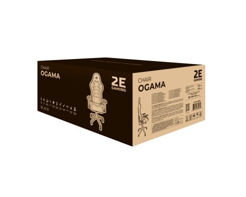 Крісло ігрове 2E GAMING OGAMA RGB Black (2E-GC-OGA-BKRGB)
