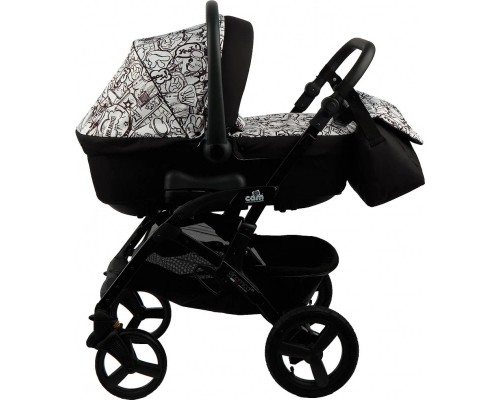 Коляска Cam 2 в 1 Dinamico Up Smart чорно-біле графіті (897010/782)