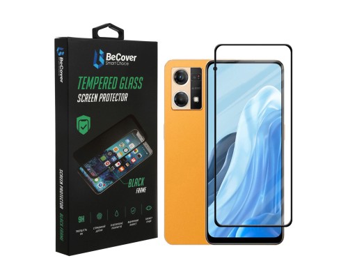 Скло захисне BeCover Oppo Reno7 Black (707605)