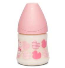 Пляшечка для годування Suavinex Історії малюків 150 мл рожева (304376)