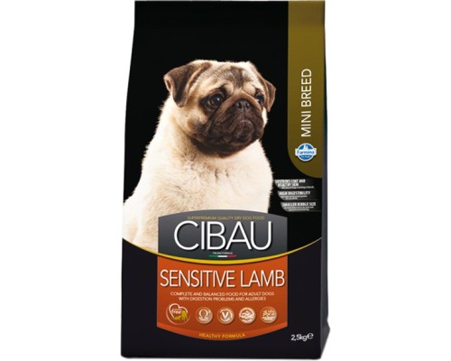 Сухий корм для собак Farmina Cibau Sensitive Adult Mini з ягням 2.5 кг (8010276030986)
