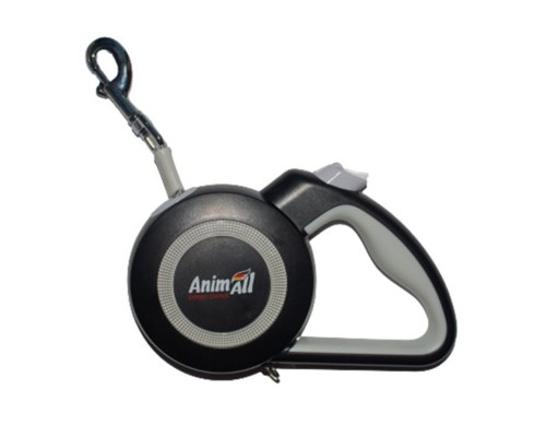 Повідок для собак AnimAll Reflector MS7110-5M L до 50 кг 5 м (сіро-чорний) (4820224500546)
