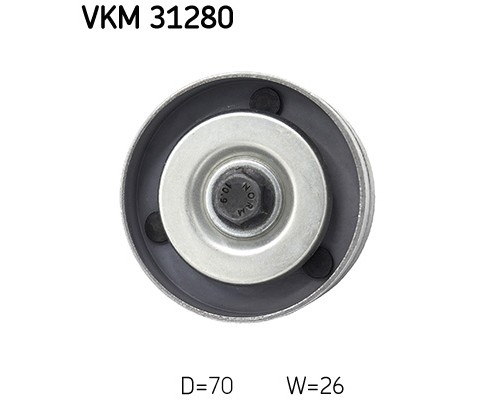 Ролик натягувача ременя SKF VKM 31280
