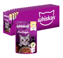 Вологий корм для кішок Whiskas Pure Delight курка в желе 85 г (5900951303333)