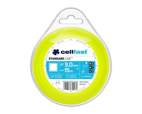 Жилка косильна Cellfast квадрат 3.0 x 15м (35-014)