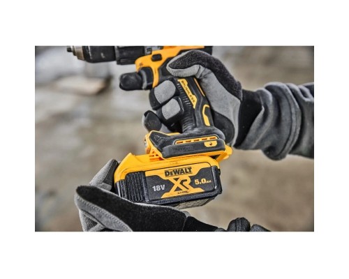 Шуруповерт DeWALT 18V XR Li-Ion 5Ah, 90 Нм, 0-650/0-2000 об/хв., кейс TSTAK (DCD805P2T)