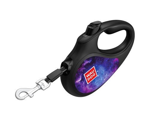 Повідок для собак WAUDOG R-leash NASA21 світловідбиваюча стрічка M 5 м (8125-0148-01)