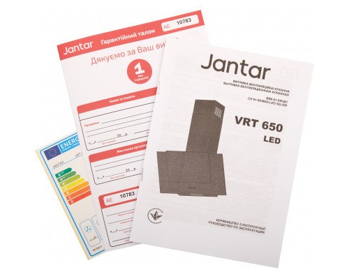 Витяжка кухонна Jantar VRT 650 LED 60 WH