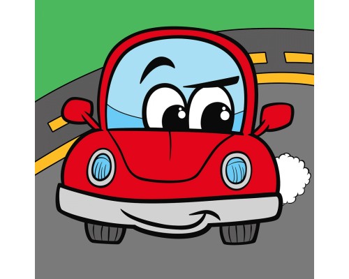 Картина по номерам Santi Веселий автомобіль 25*25 см (954593)