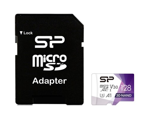 Карта пам'яті Silicon Power 128Gb microSDXC U3 A1 V30 Superior Color 100R/80W + adapter (SP128GBSTXDU3V20AB) Карта пам'яті Silicon Power 128Gb microSDXC U3 A1 V30 Superior Color 100R/80W + adapter (SP128GBSTXDU3V20AB)