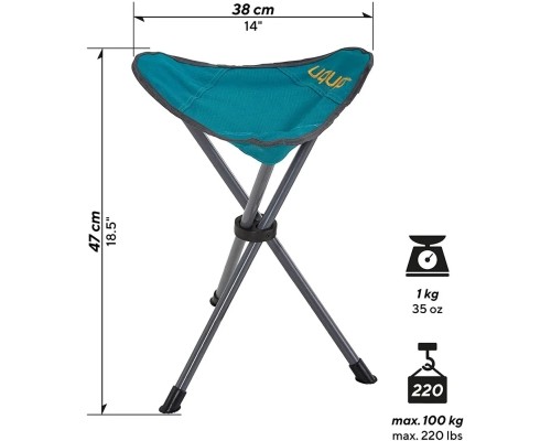 Стілець складаний Uquip Darcy Caribbean Blue (244019)