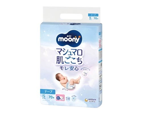 Підгузки Moony S 4-8 кг 70 шт (4903111138302)